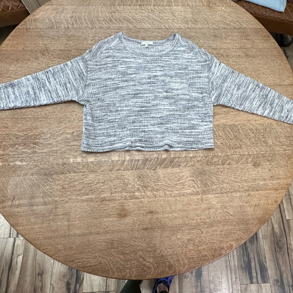 Michael Stars Cropped Lightweight Oversized Sweater Medium - Picture 5 of 14